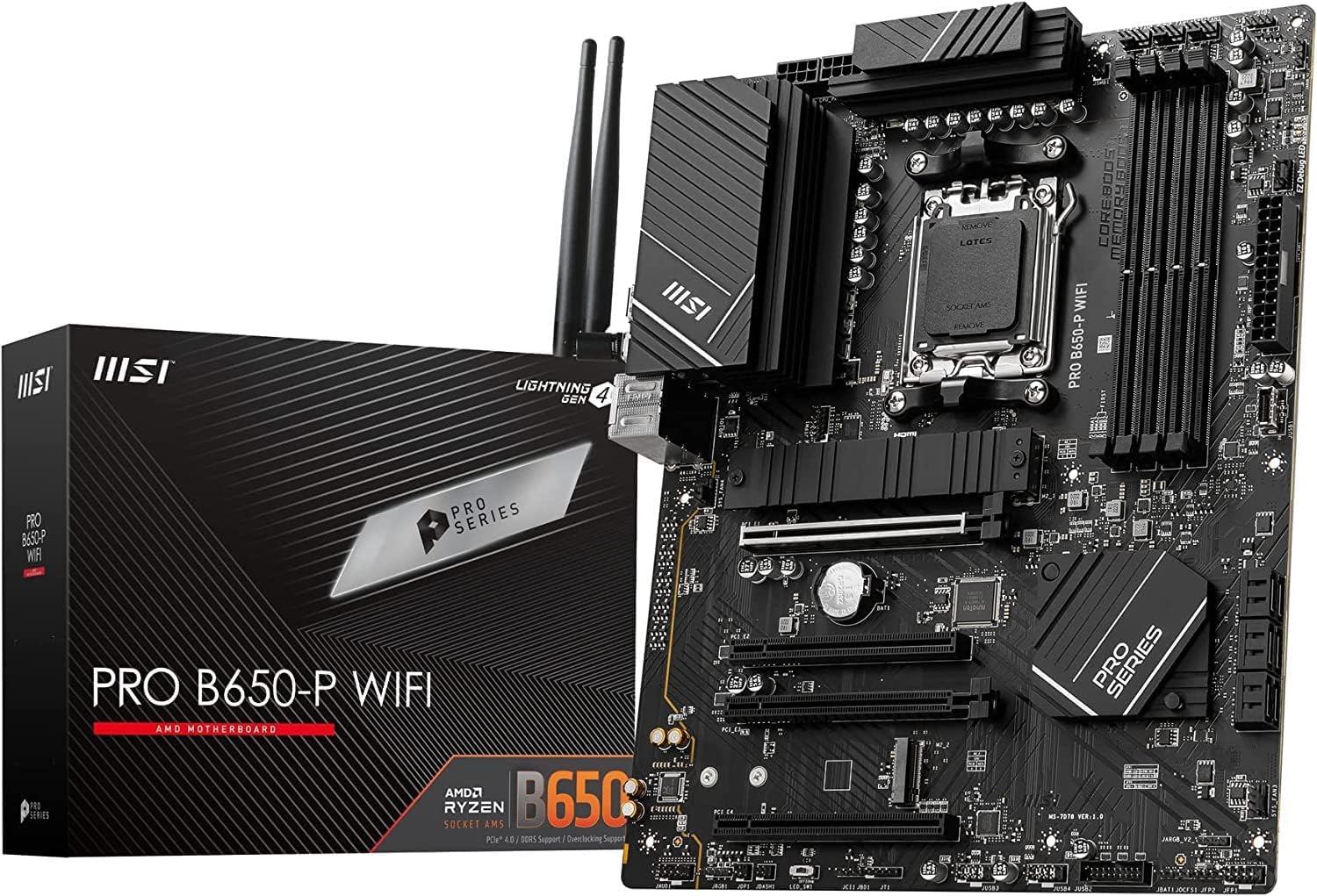 Amazon | MSI マザーボード PRO B650-P WIFI AMD Ryzen 7000/9000