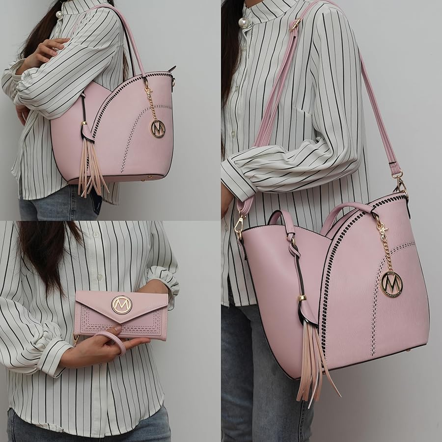 Amazon.com: MKF Collection Tote Bag With Wristlet Wallet for Women