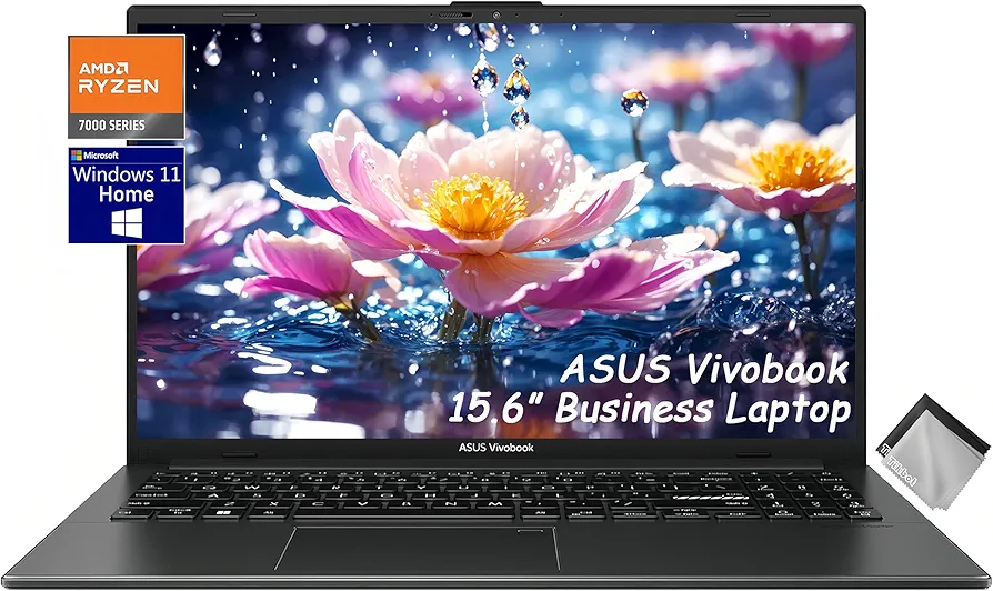 Amazon.com: ASUS Vivobook Go 15.6” Business Slim Laptop, AMD Ryzen