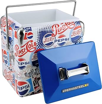 Pepsi 14-Quart Small Cooler | Retro Vintage Classic Style Hard