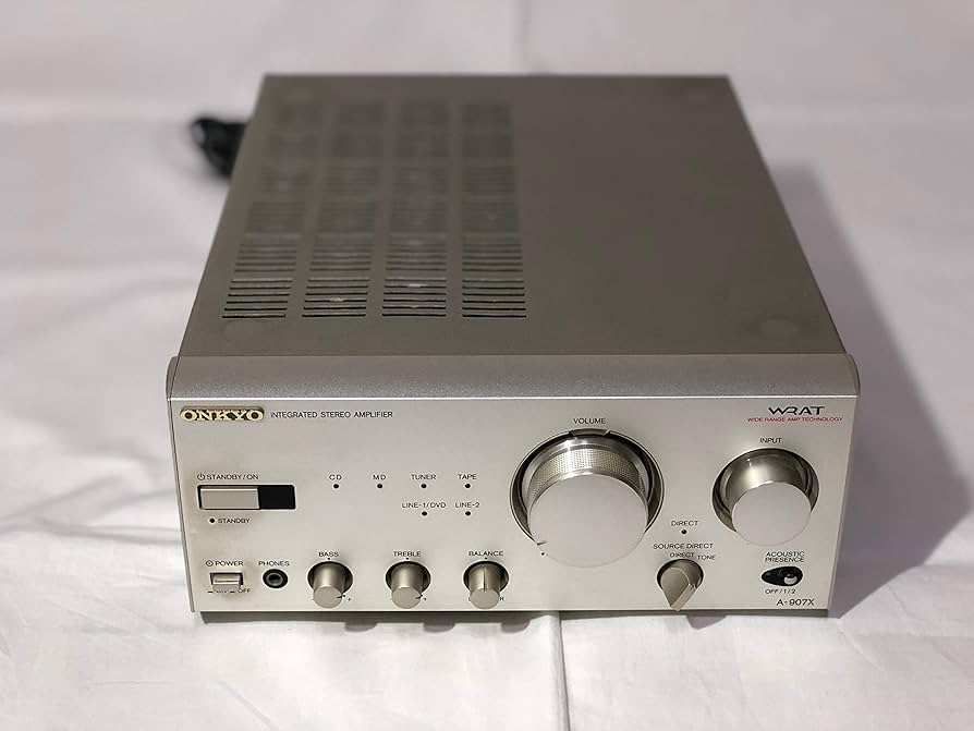 Amazon.co.jp: ONKYO A-907X(S) Silver Integrated Stereo Amplifier