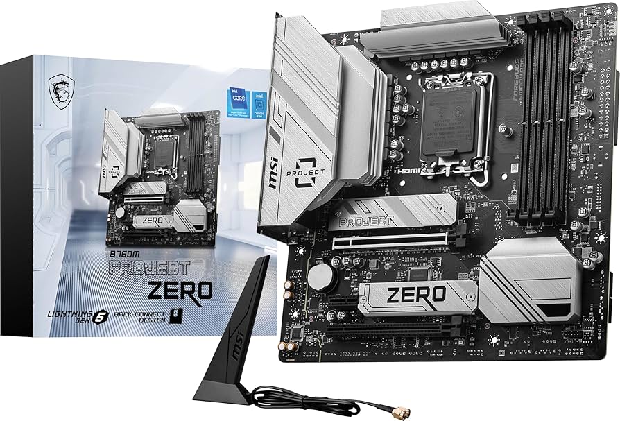 MSI B760M Project Zero Gaming Motherboard (Support 14th/13th/12th