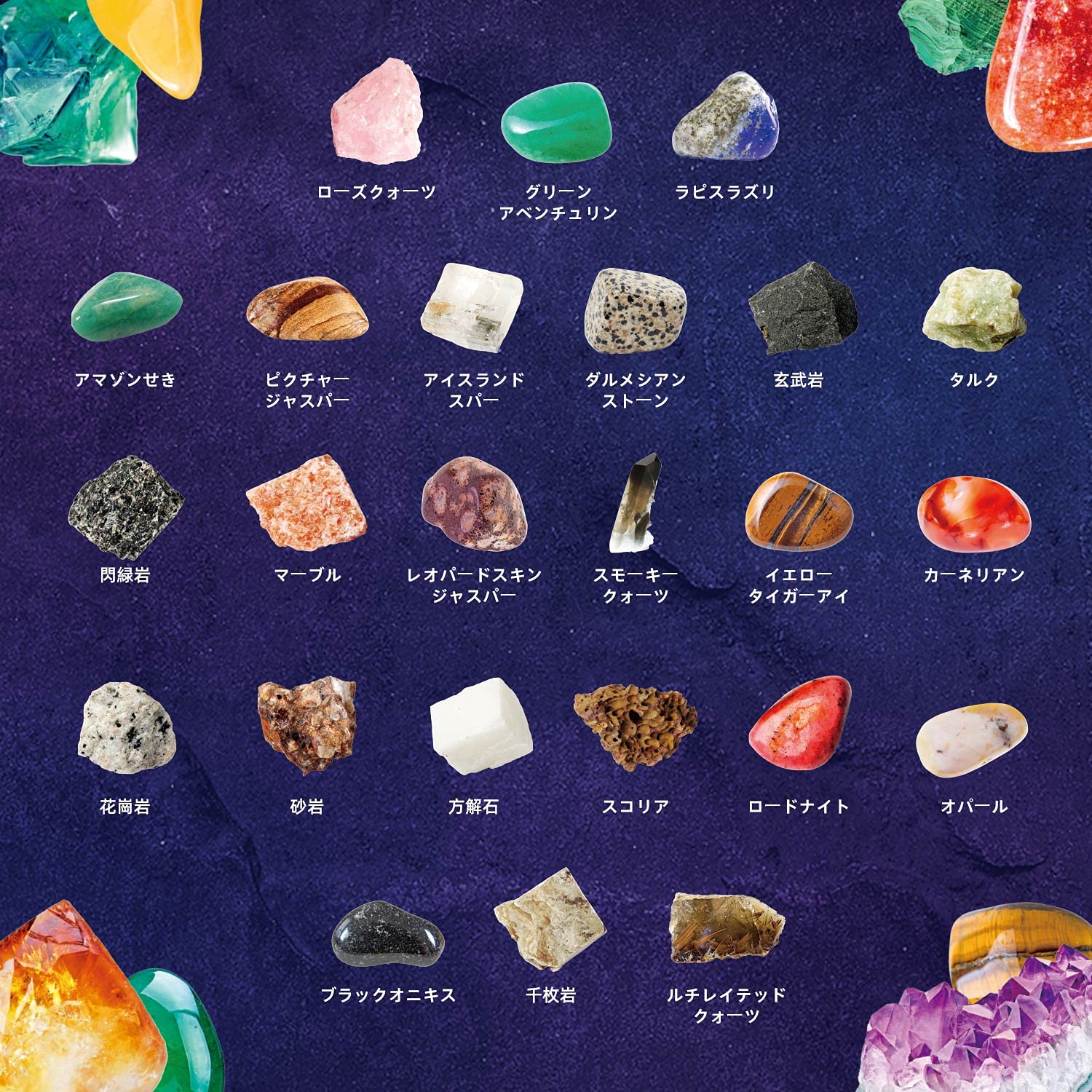 Amazon | XXTOYS 鉱石標本48種 ナショナルジオグラフィック天然鉱石