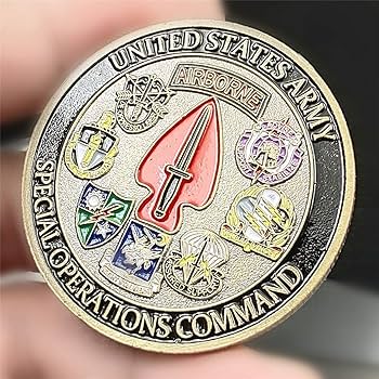 Amazon | 米軍空挺サインパリ特殊作戦コマンドチャレンジコイン 記念