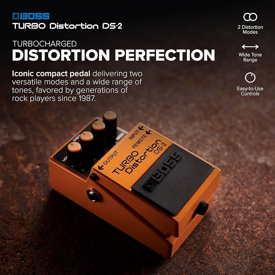 Amazon.com: Boss DS-2 Turbo Distortion Pedal with Remote Jack