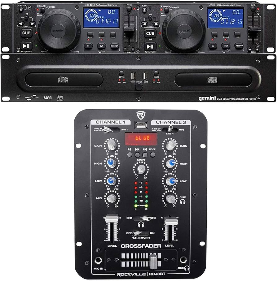 Amazon.com: Gemini CDX-2250i Pro DJ Dual Two Deck Rack Mount CD