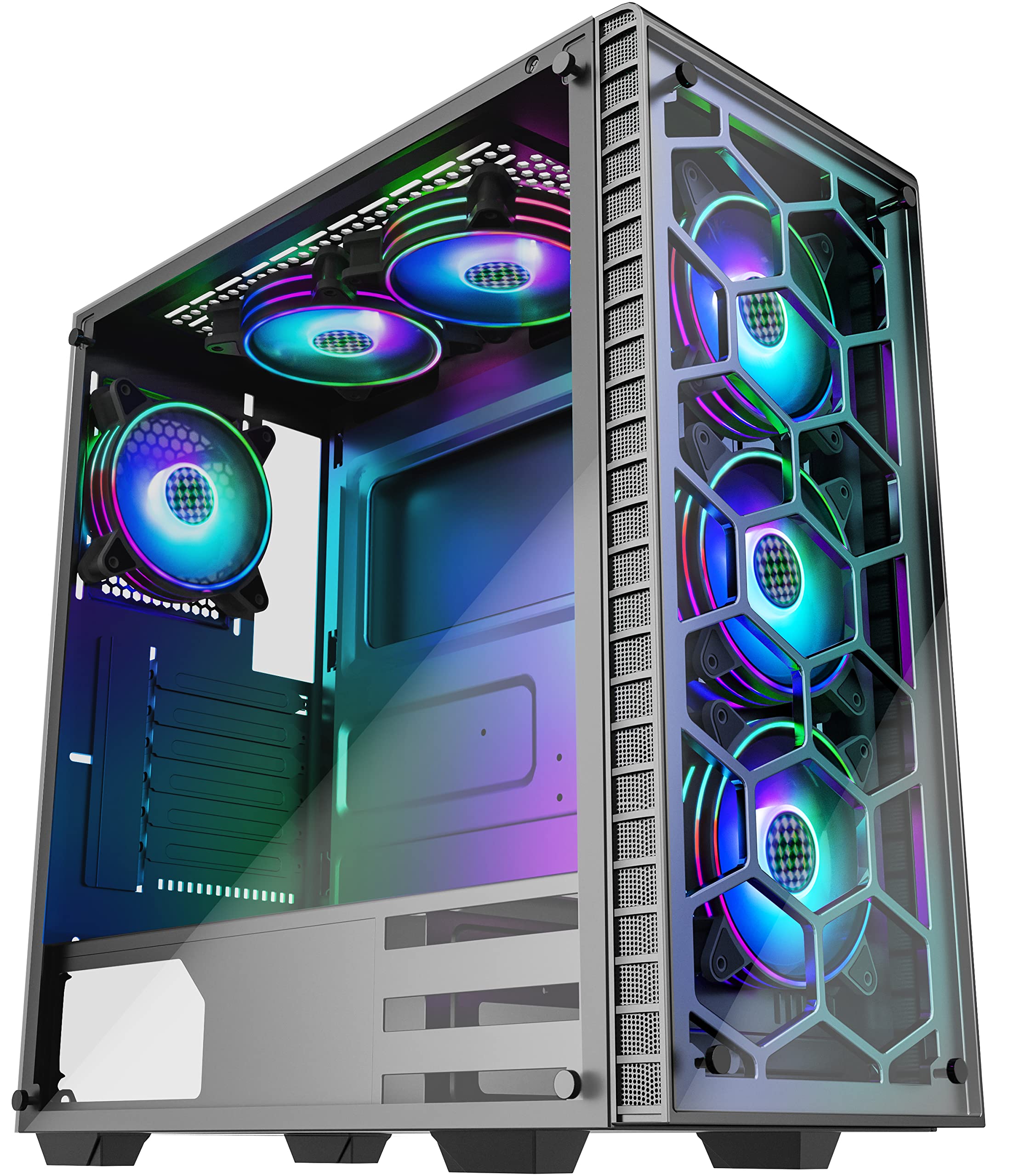 Amazon.co.jp: MUSETEX ATX ミッドタワー PC ゲーミングケース - RGB