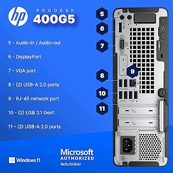 Amazon.com: HP 400G5 ProDesk Desktop PC | Windows 11 Pro | Intel