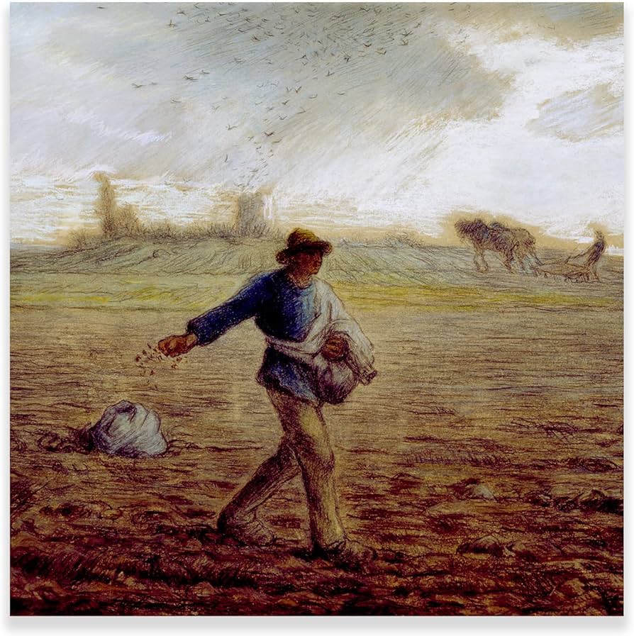 Amazon.co.jp: ジャン=フランソワ・ミレー作「The Sower by Jean