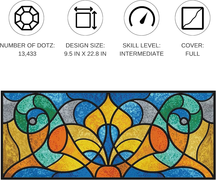 Amazon.com: DIAMOND DOTZ Stained Glass Study Diamond Painting Kits