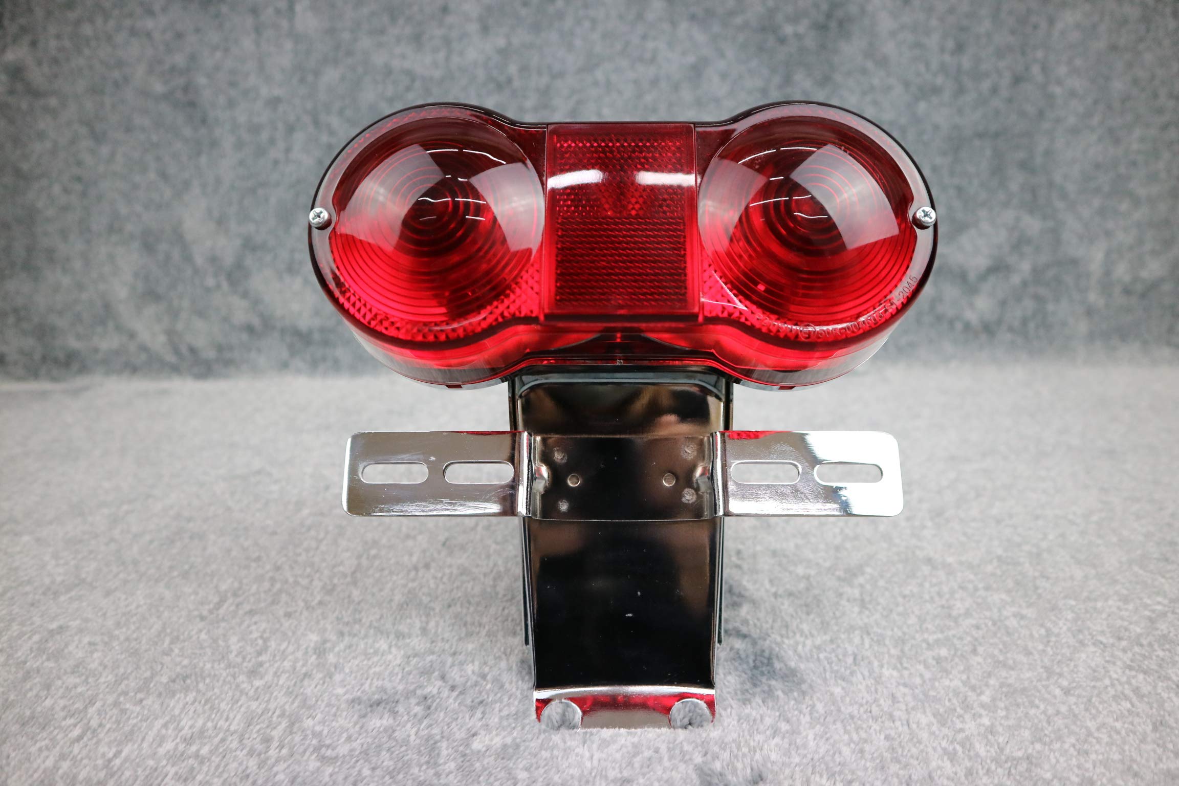 Amazon | GT380 テール 土台+ランプ 赤/ ダブル2灯式 メッキ リア