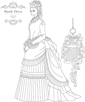 塗り見本つき！】ドレスのぬりえ図鑑 A coloring book of Ladies