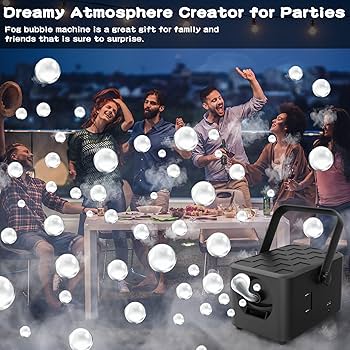 Amazon | フォグバブルマシン 高出力スモークバブルブロワー 5000個