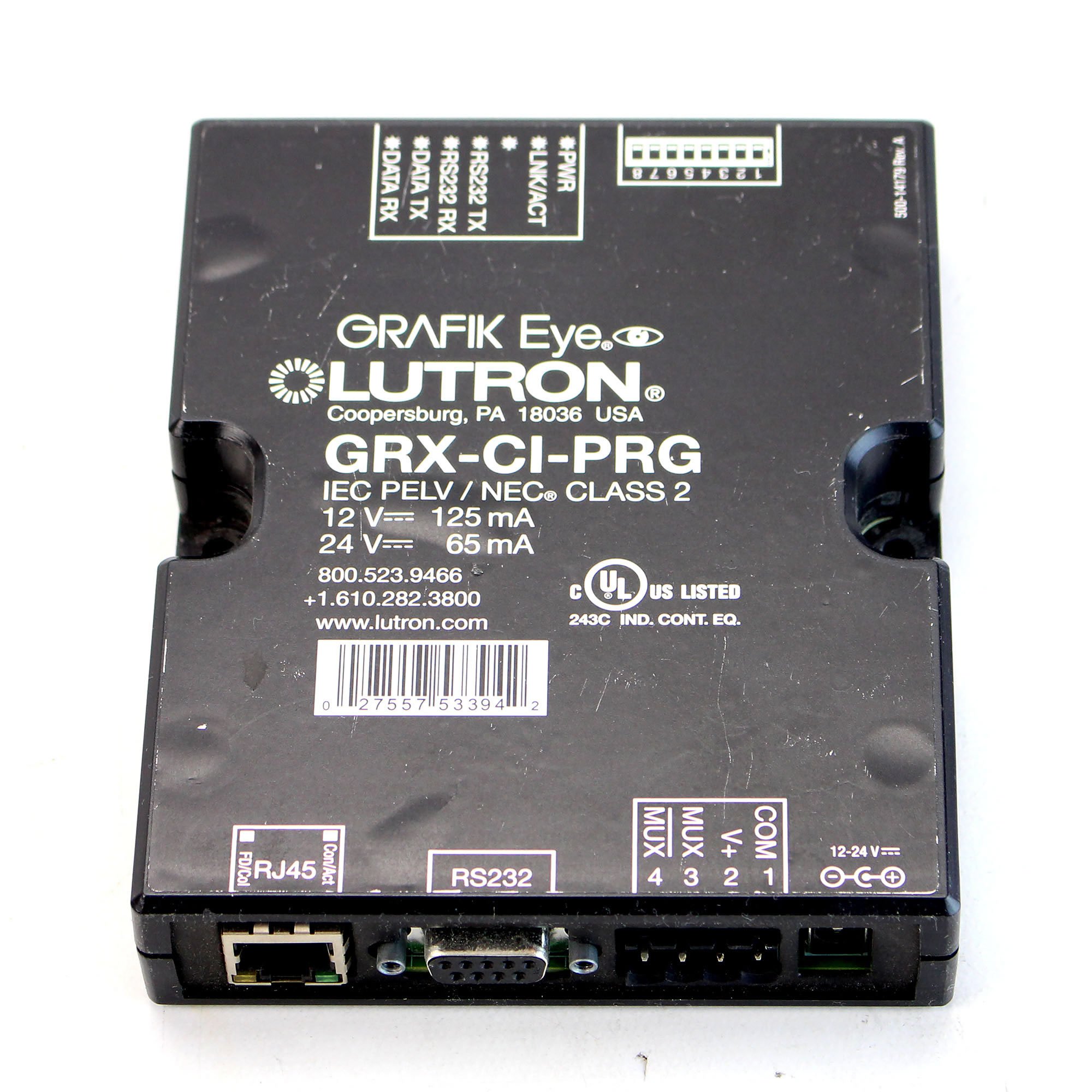 Lutron Grafik Eye GRX-CI-PRG Programming Control Interface