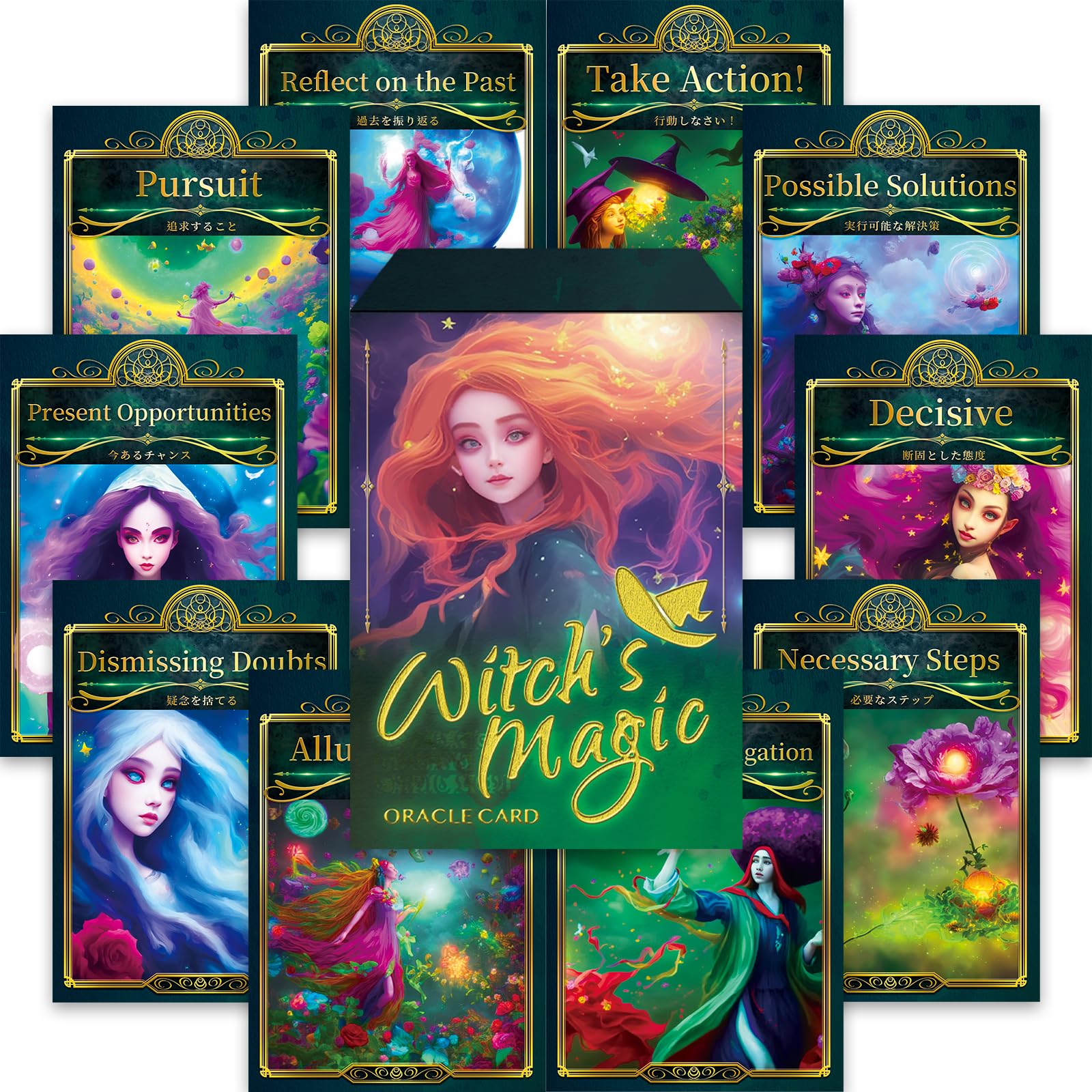 Amazon.co.jp: Witch's magic ORACLE CARD 魔法使い オラクルカード