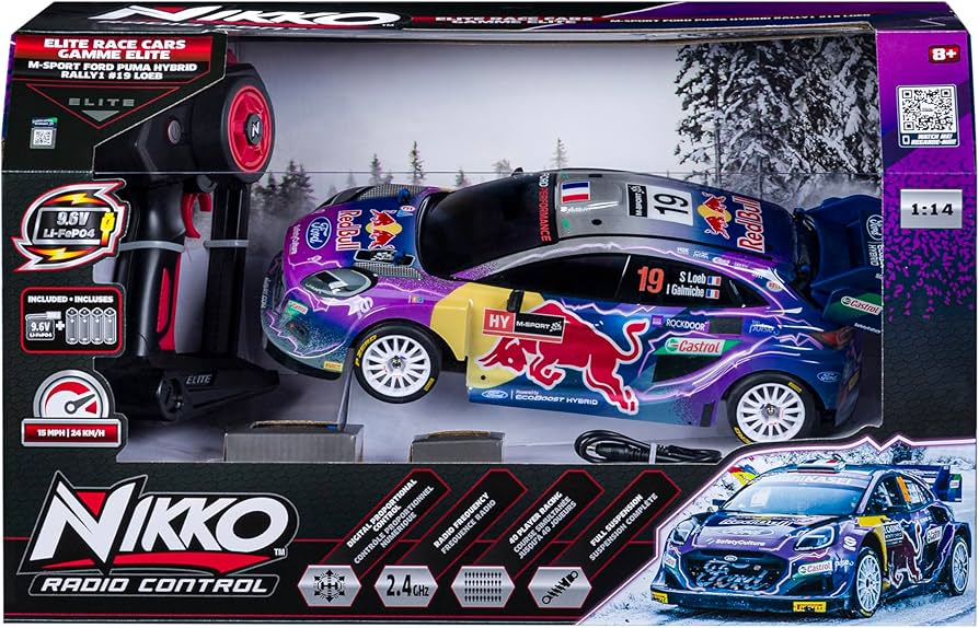 Nikko RC 1:14 Elite Race Cars - M-Sport Ford Puma #19 Loeb : Buy