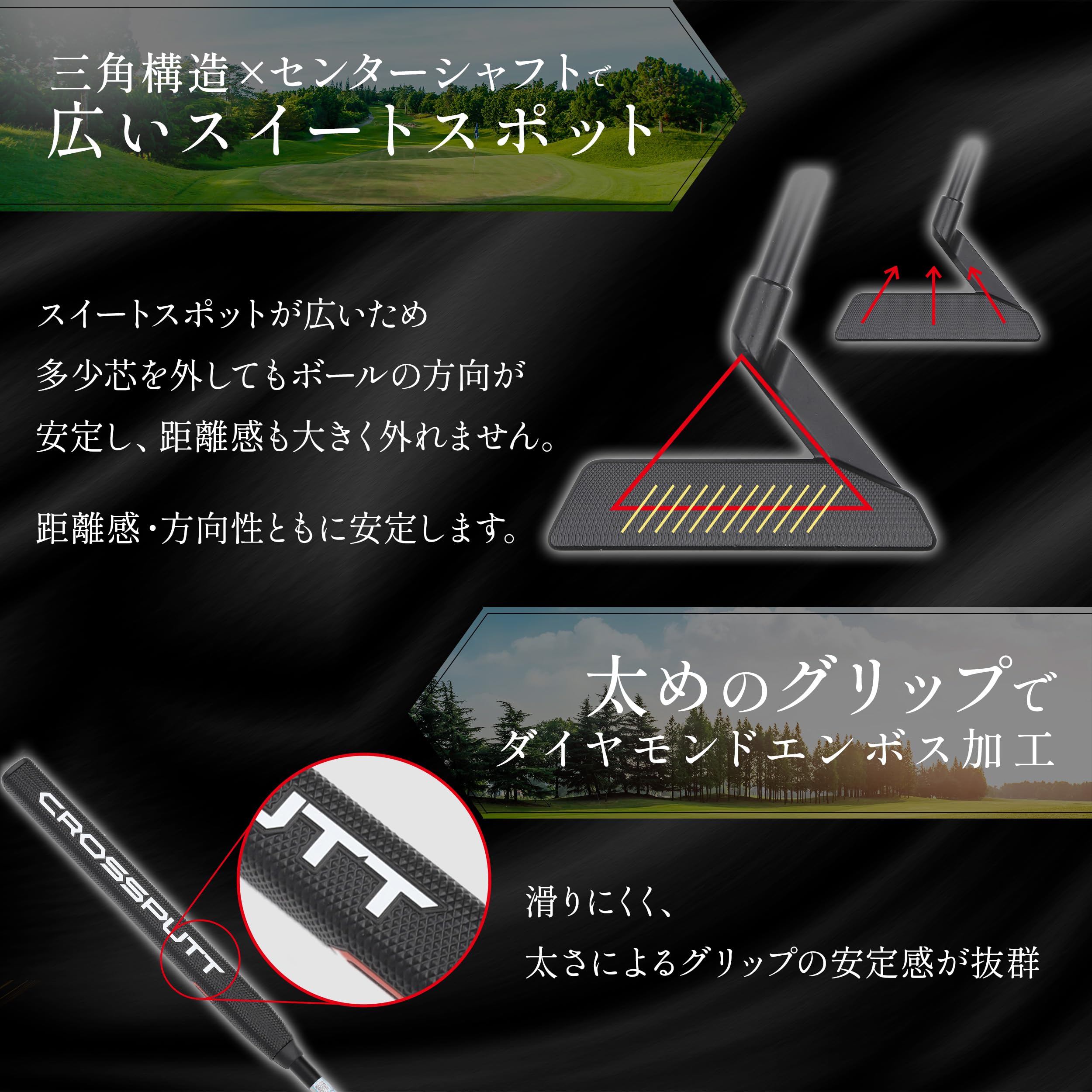 Amazon | CROSSPUTT Stealth2.0 もう3パットさせない 【2本のラインを