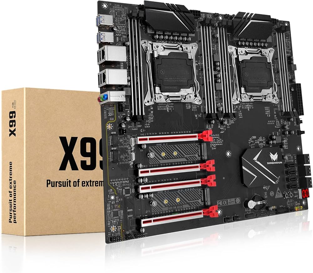 Amazon | SHANGZHAOYUAN X99 デュアル CPU マザーボード LGA 2011-3