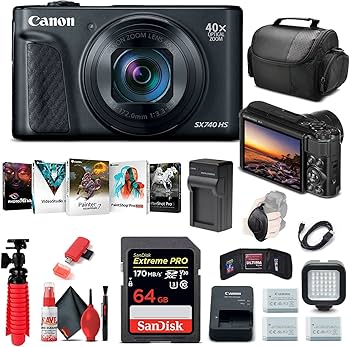 Amazon.com : Canon PowerShot SX740 HS Digital Camera (Black