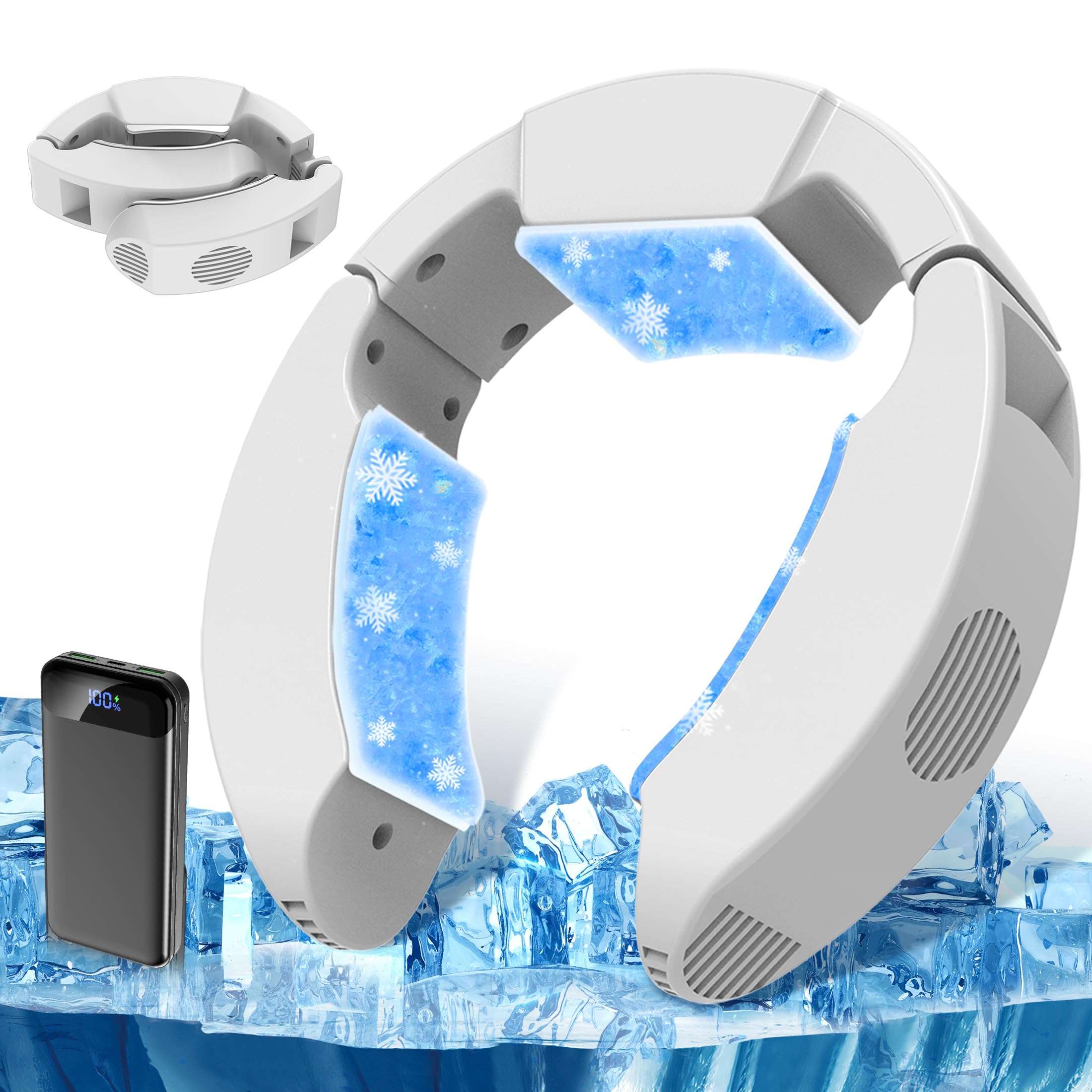 ○ura○速冷却 軽量 首掛けスマートエアコン 16℃の冷風！熱中症対策