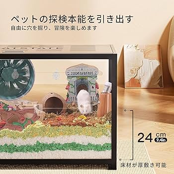 Amazon | BUCATSTATE メタル製 ケージ クリアケージ 透明 水槽タイプ 2