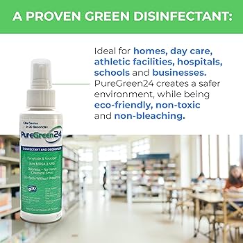 Amazon.com: PureGreen24 Safe & Effective Disinfectant, Kills