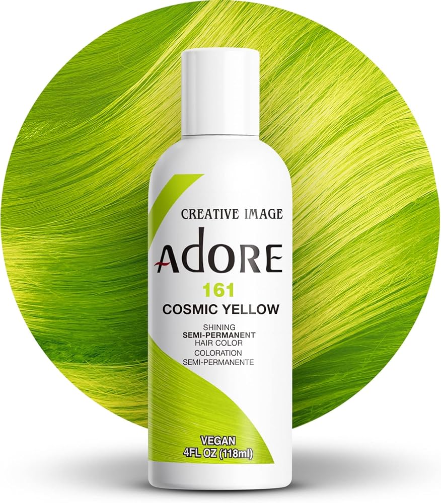 Amazon.com : Adore Semi Permanent Hair Color (161 Cosmic Yellow