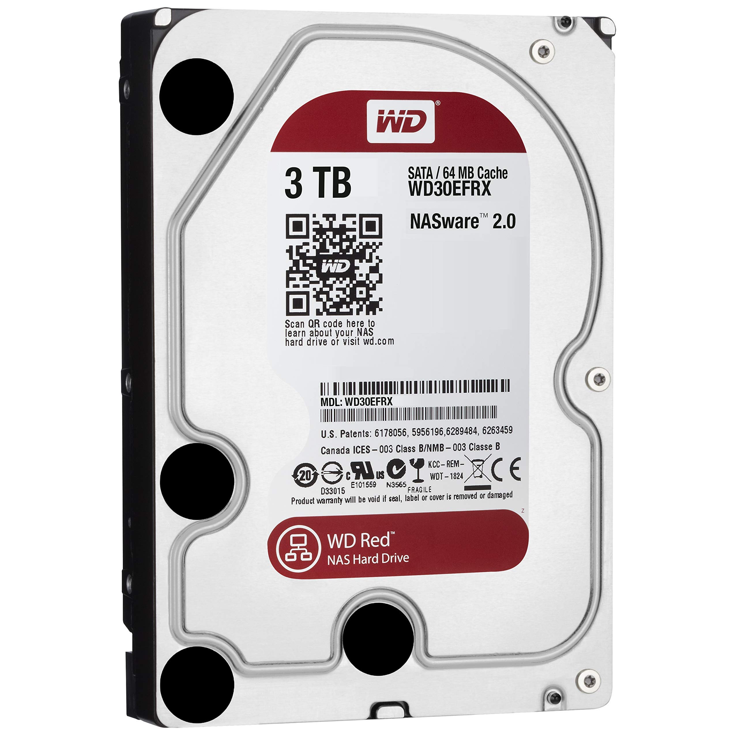 Amazon.com: WD Red 3TB NAS Hard Disk Drive - 5400 RPM Class SATA 6