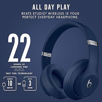 Amazon.com: Beats Studio3 Wireless Bluetooth Headphones - Blue