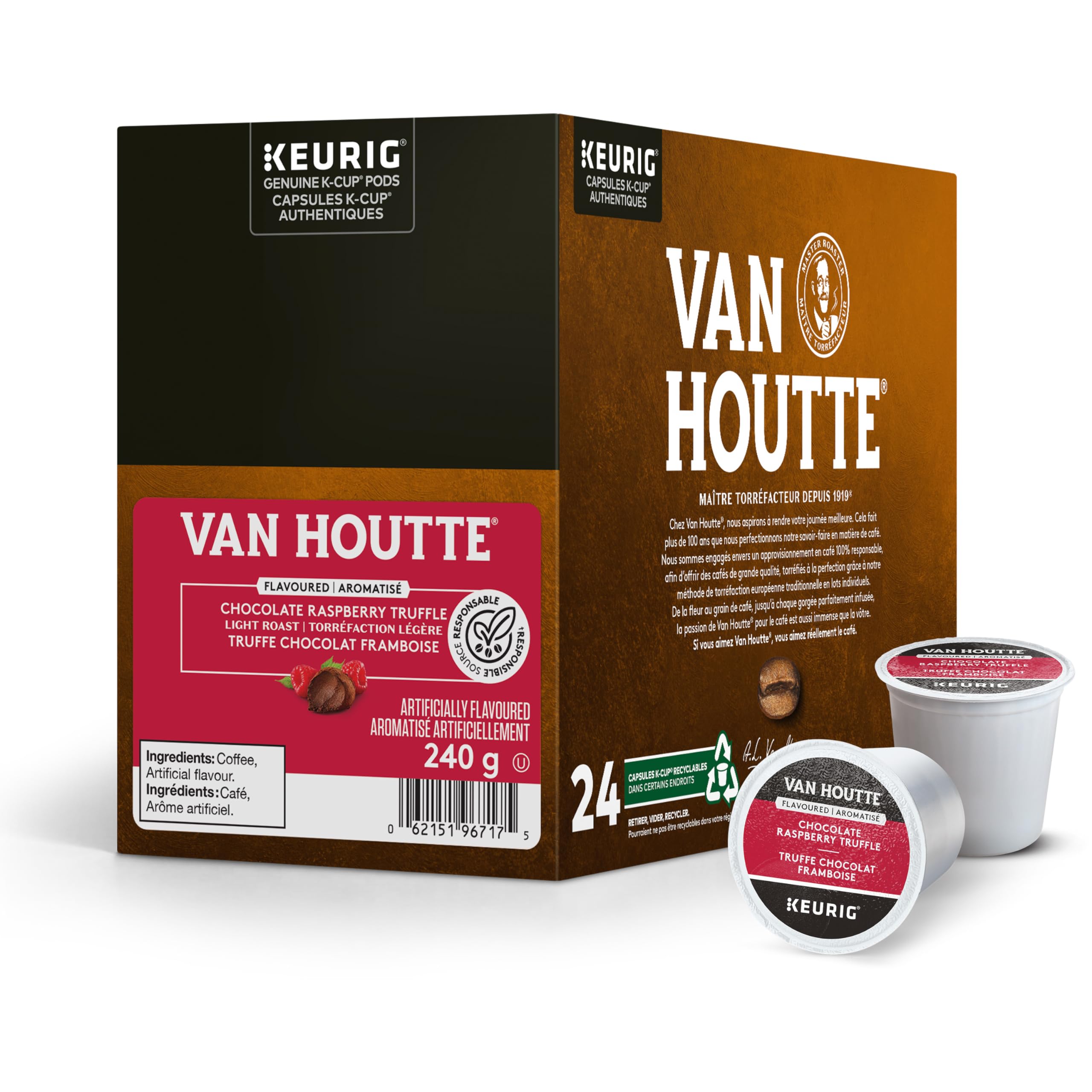 Amazon.com: Van Houtte Raspberry Chocolate Truffle Coffee, K-Cup