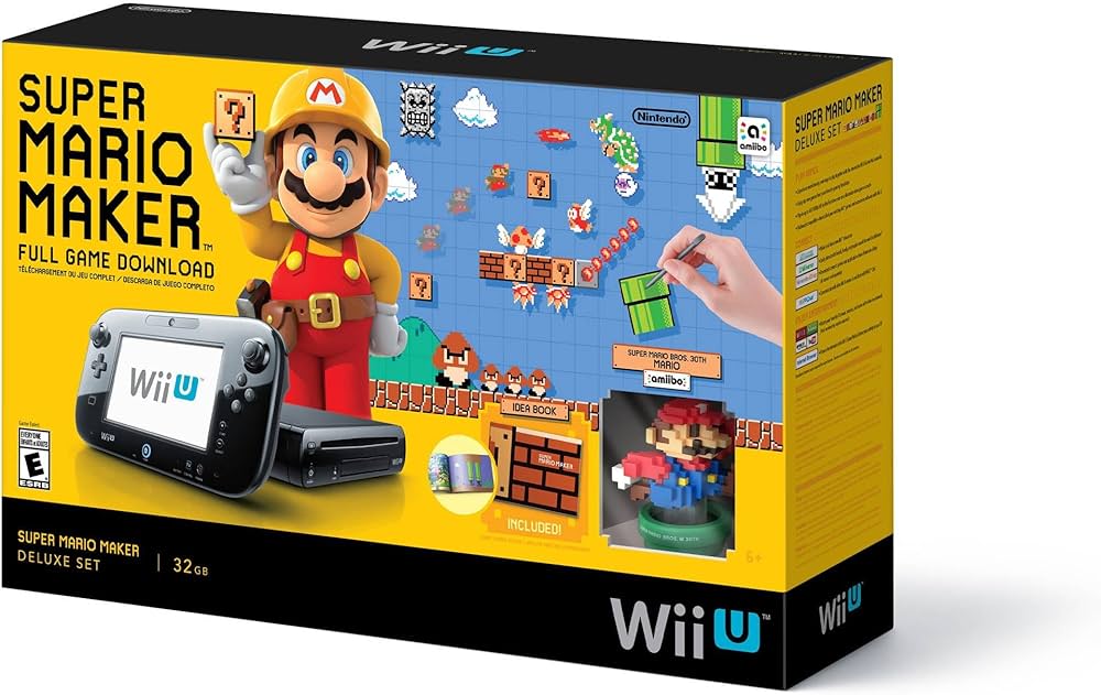 Amazon.com: Super Mario Maker Console Deluxe Set - Nintendo Wii U