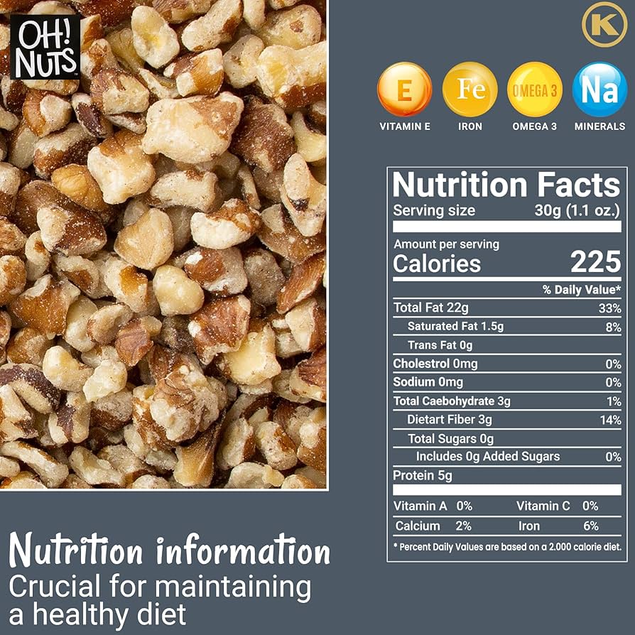 Amazon.com : Oh! Nuts Black Raw Unshelled Walnuts - Fresh Chopped