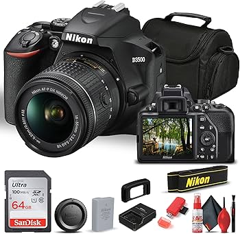 Amazon.com : Nikon D3500 DSLR Camera with 18-55mm Lens (1590
