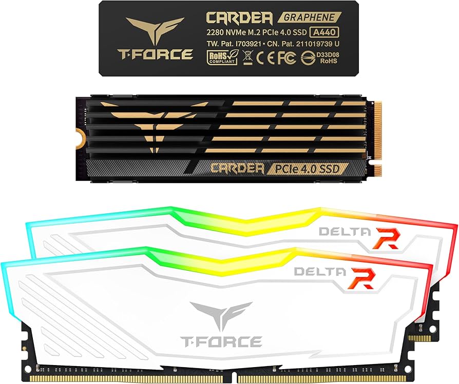 TEAMGROUP T-Force Delta RGB DDR4 16GB (2x8GB) 3600MHz Desktop