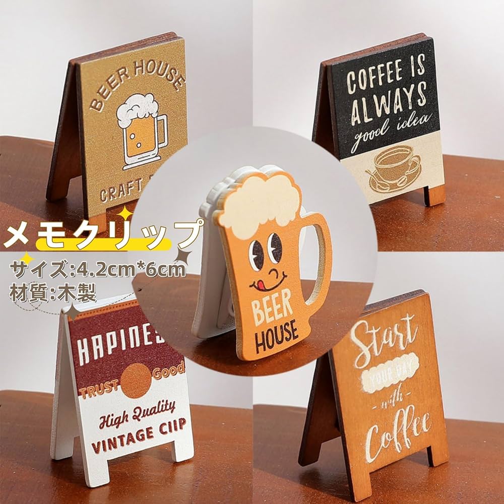 Amazon | Orirya クリップ メモクリップ 卓上 可愛い メモスタンド