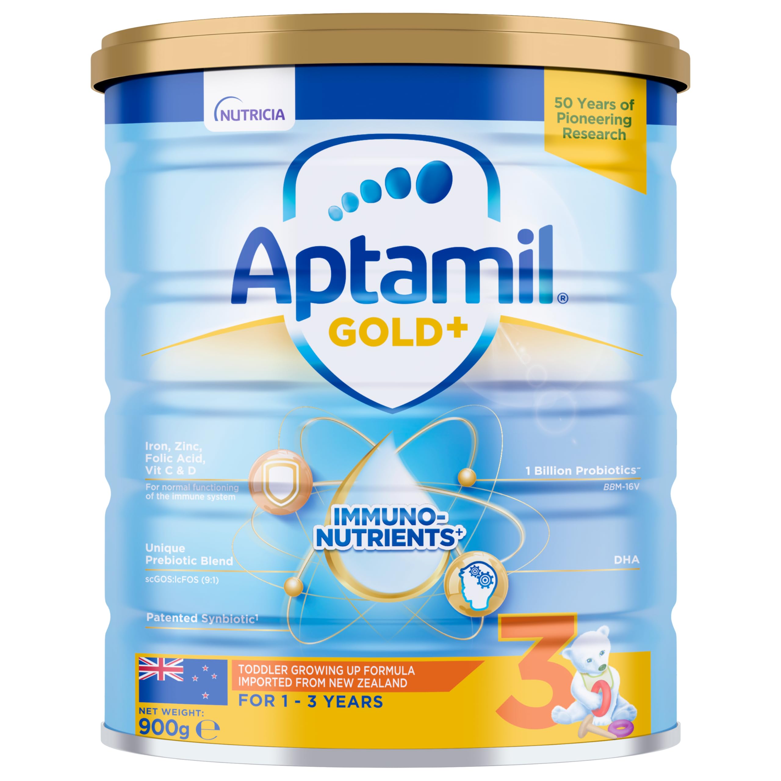 Aptamil Gold+ Toddler Growing Up Milk Formula Stage 3 900g