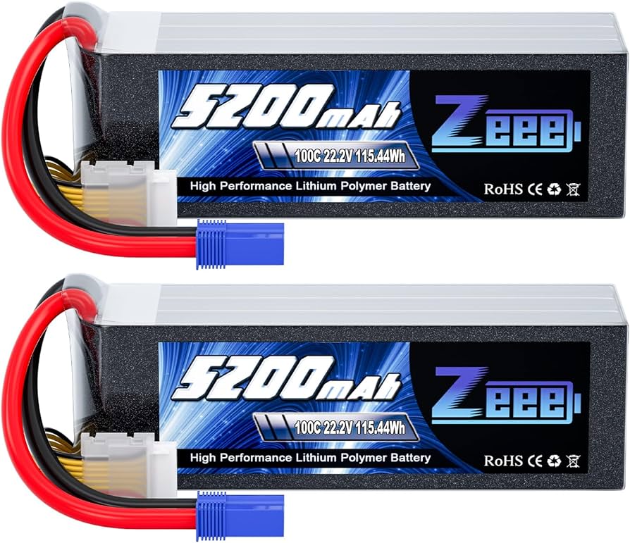 Amazon.com: Zeee 6S 5200mAh Lipo Battery 22.2V 100C with EC5