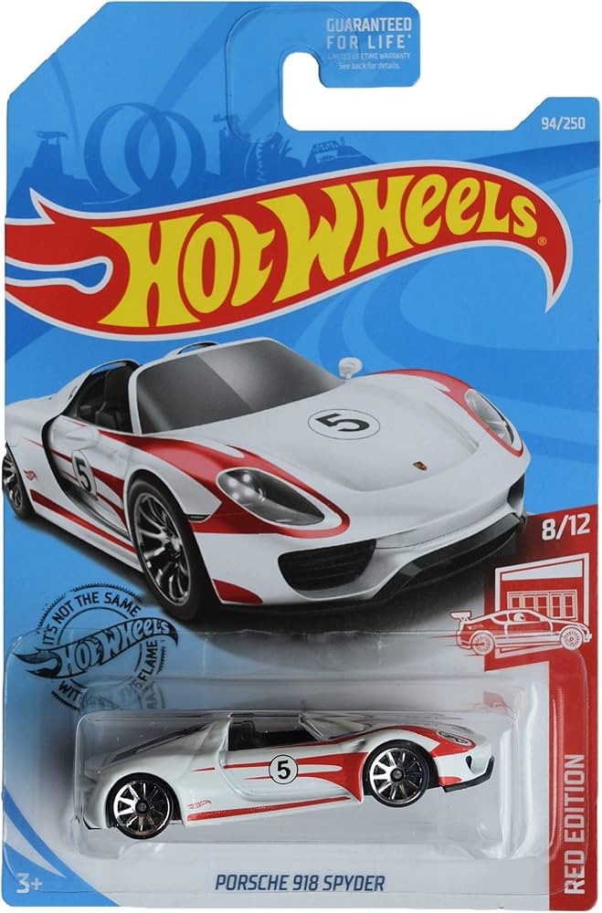 Amazon.com: Hot Wheels Red Edition Series 8/12 Porsche 918 Spyder