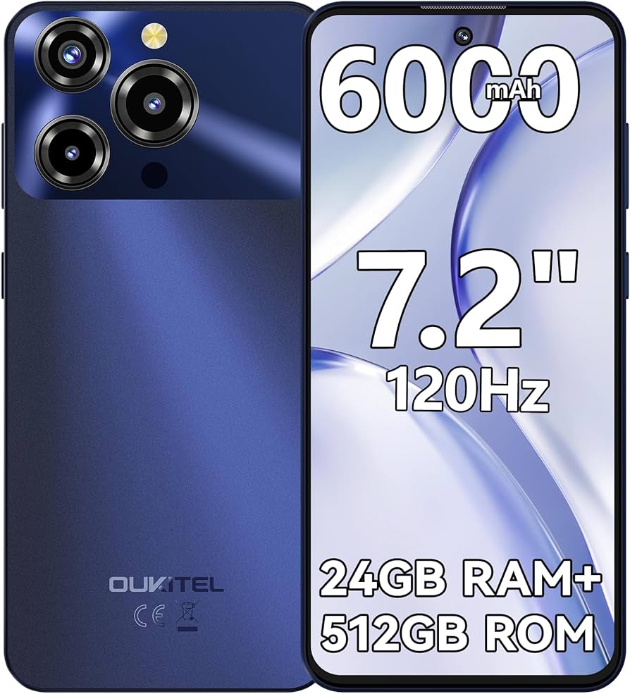 Amazon | OUKITEL SIMフリー スマートフォン 本体 C69 7.2インチ HD 大