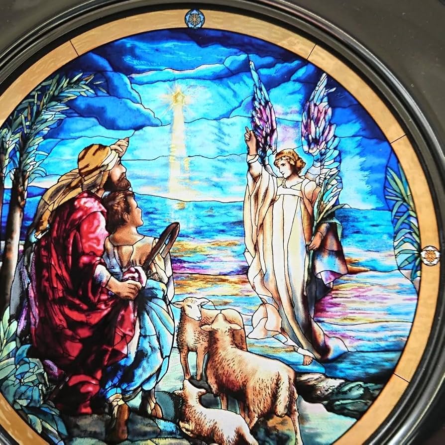 Amazon.co.jp: ルイスCティファニー ステンドグラス 天使と羊飼い