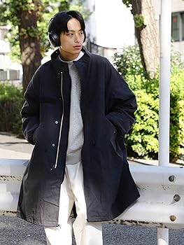 Amazon.co.jp: [ビームスハート] コート 3WAY ビッグシルエット モッズ