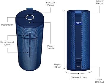 Ultimate Ears Boom 3 Wireless Bluetooth Speaker, Bold Sound + Deep