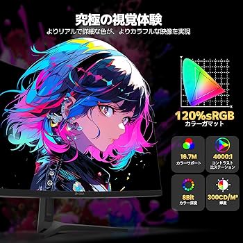 Amazon.co.jp: CRUA 湾曲 ゲーミング モニター 34インチ UWQHD(3440