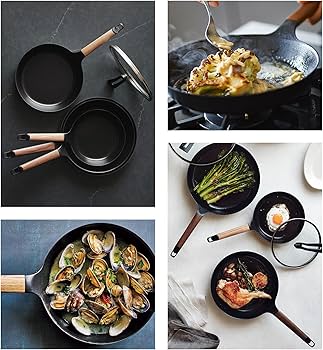Amazon.com: Vermicular Frying Pan with Glass Lid | 26cm (10.2