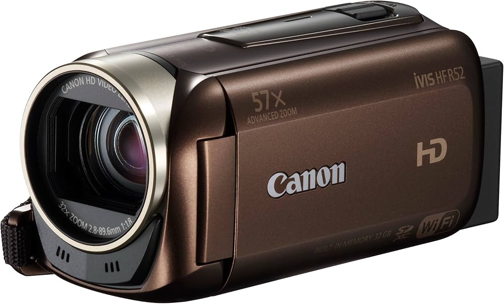 Amazon.co.jp: Canon デジタルビデオカメラ iVIS HF R52 ブラウン 光学