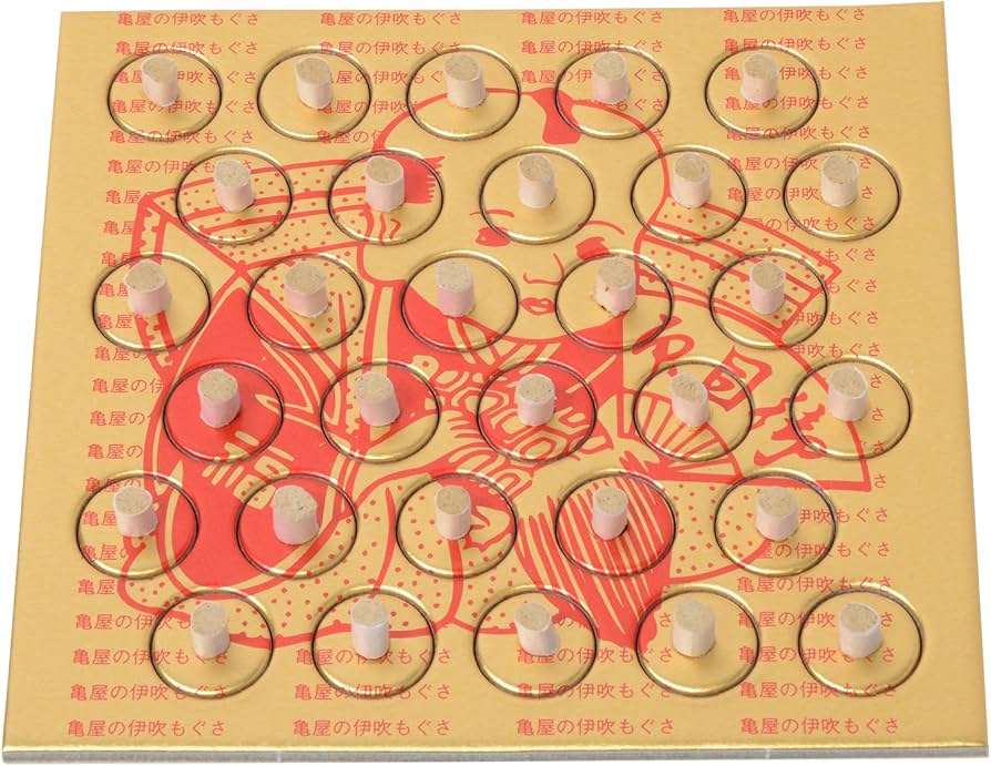 Amazon.co.jp: 高級点灸用もぐさ使用 純国産のお灸 広重(180壮)【台座