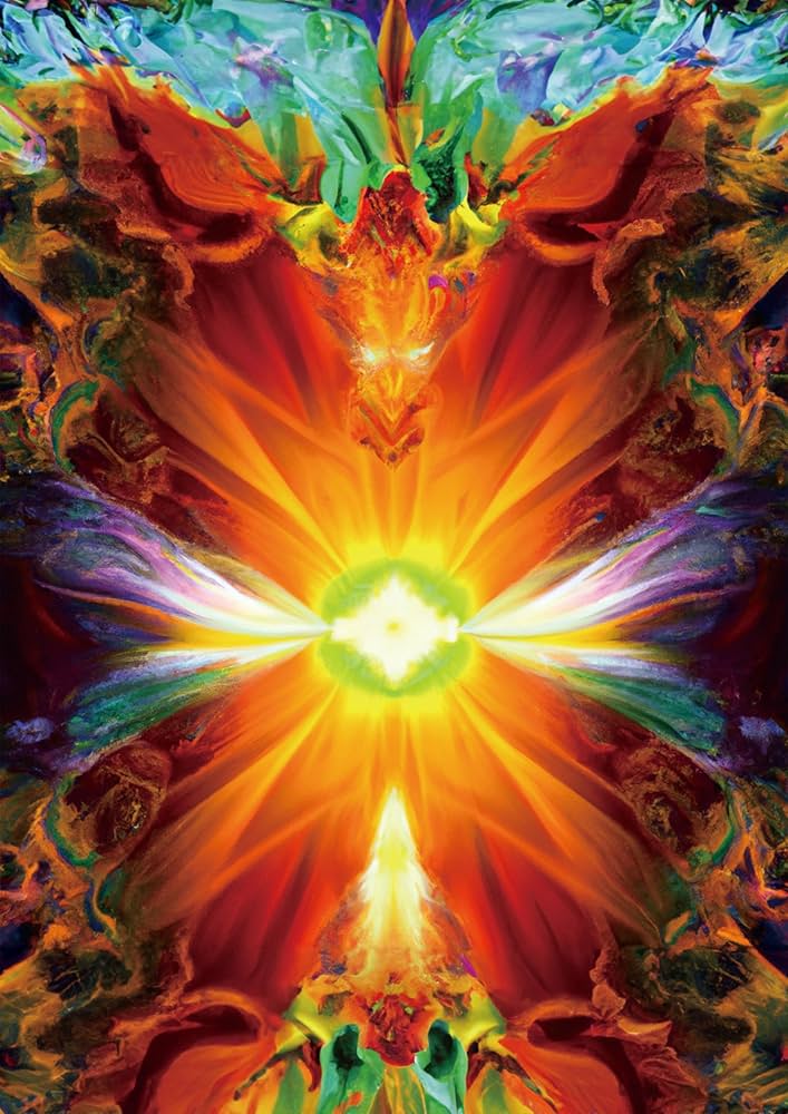 Amazon.co.jp: スピリチュアル ヒーリングアート「満願成就・龍鳳風水