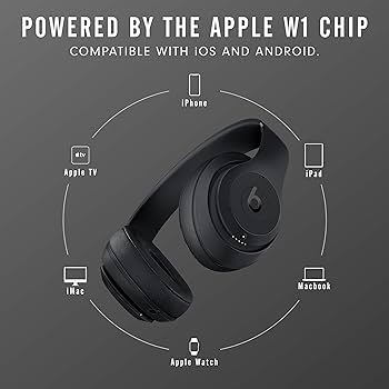 Beats Studio3 Wireless Over‑Ear Headphones - Matte Black | Amazon