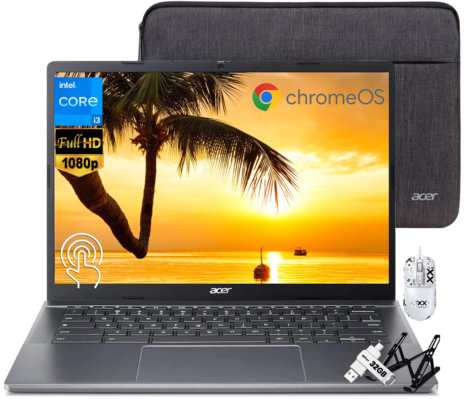 Amazon.com: acer Chromebook Plus 514 Touchscreen Laptop, Intel 8