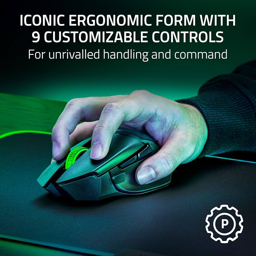 Razer Basilisk V3 X HyperSpeed Wireless Gaming Mouse: Up to 285 Hr